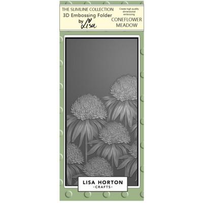 Lisa Horton Crafts 3D Embossing Folder - Coneflower Meadow